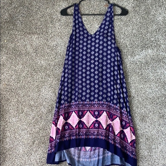 Navy & Pink Francesca’s Dress - Picture 1 of 3